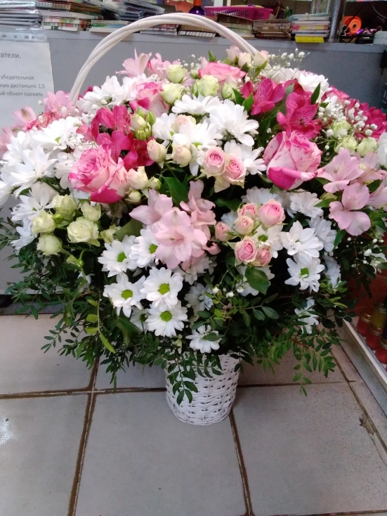 Цветы в корзине фото 3